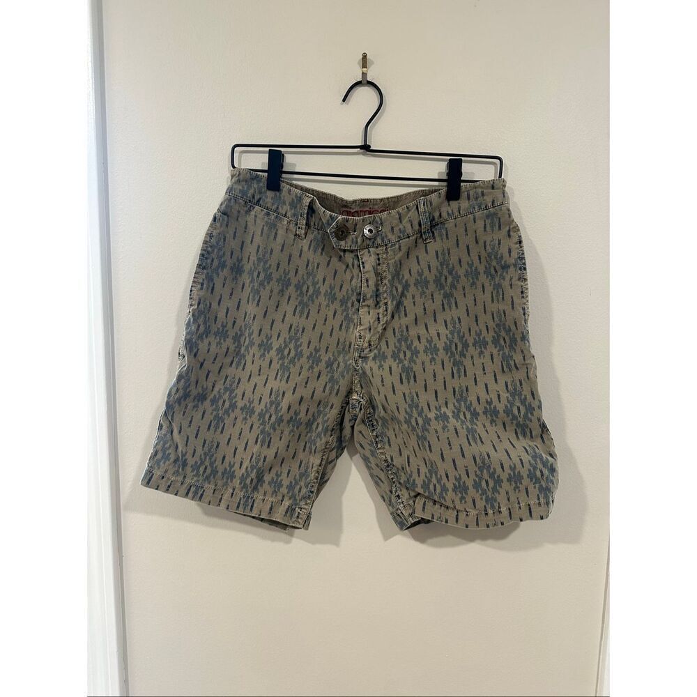 Gramicci Hiking Skating Men’s Shorts Size 30 Camo Tribal Light Green